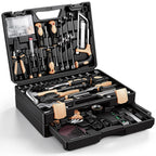 VEVOR Mechanics Tool Set, 308-Piece Mechanic Tool Kit, 1/4 in, 3/8 in, and 1/2 in Drive, SAE and Metric Socket Set, Wrenches, Screwdriver Bits, Accessories, and Storage Case, for Automotive Repair