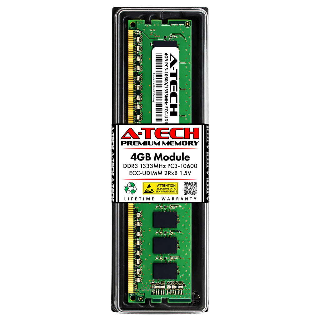 A-Tech Server 32GB Kit (4 x 8GB) 2Rx8 PC3L-12800E DDR3 1600MHz ECC Unbuffered UDIMM 240-Pin Dual Rank DIMM 1.35V Workstation Server Memory RAM Upgrade Stick Modules (A-Tech Enterprise Series)
