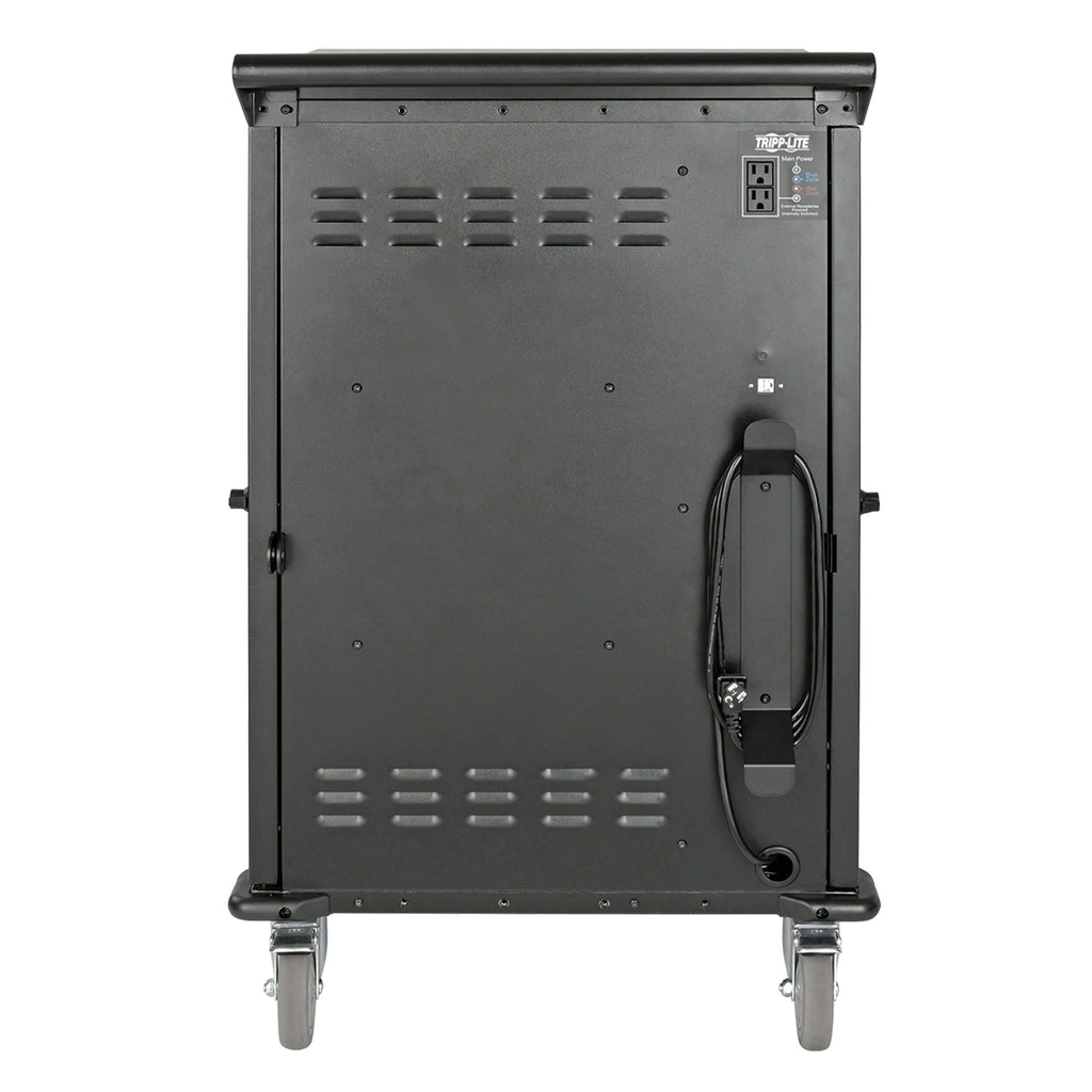 Tripp Lite 48-Port AC Mobile Charging Cart Storage Station for Chromebooks, iPads, Laptops, Tablets, Black (CSC48AC)
