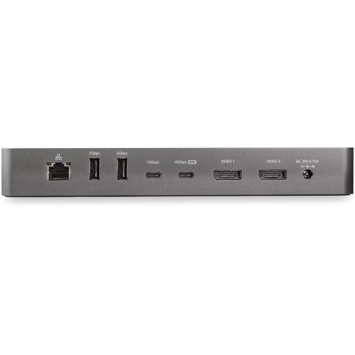 StarTech.com Thunderbolt 3 Dock w/ USB-C Compatibility - Dual Monitor 4K60Hz DisplayPort Laptop Docking Station - 60W PD, GbE, 5x USB Hub - TB3 / USB 3.1 Gen 2 10Gbps Dock - Windows & Mac (TB3CDK2DP)