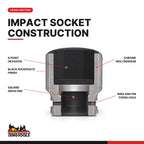 Teng Tools 1-1/2 Inch Drive 55 mm Metric Impact Socket - 912055