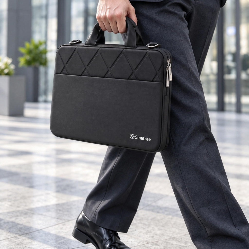 Smatree EX04 15-16 Inch Laptop Shoulder Bag Case,withHard-Shell&Soft Pocket