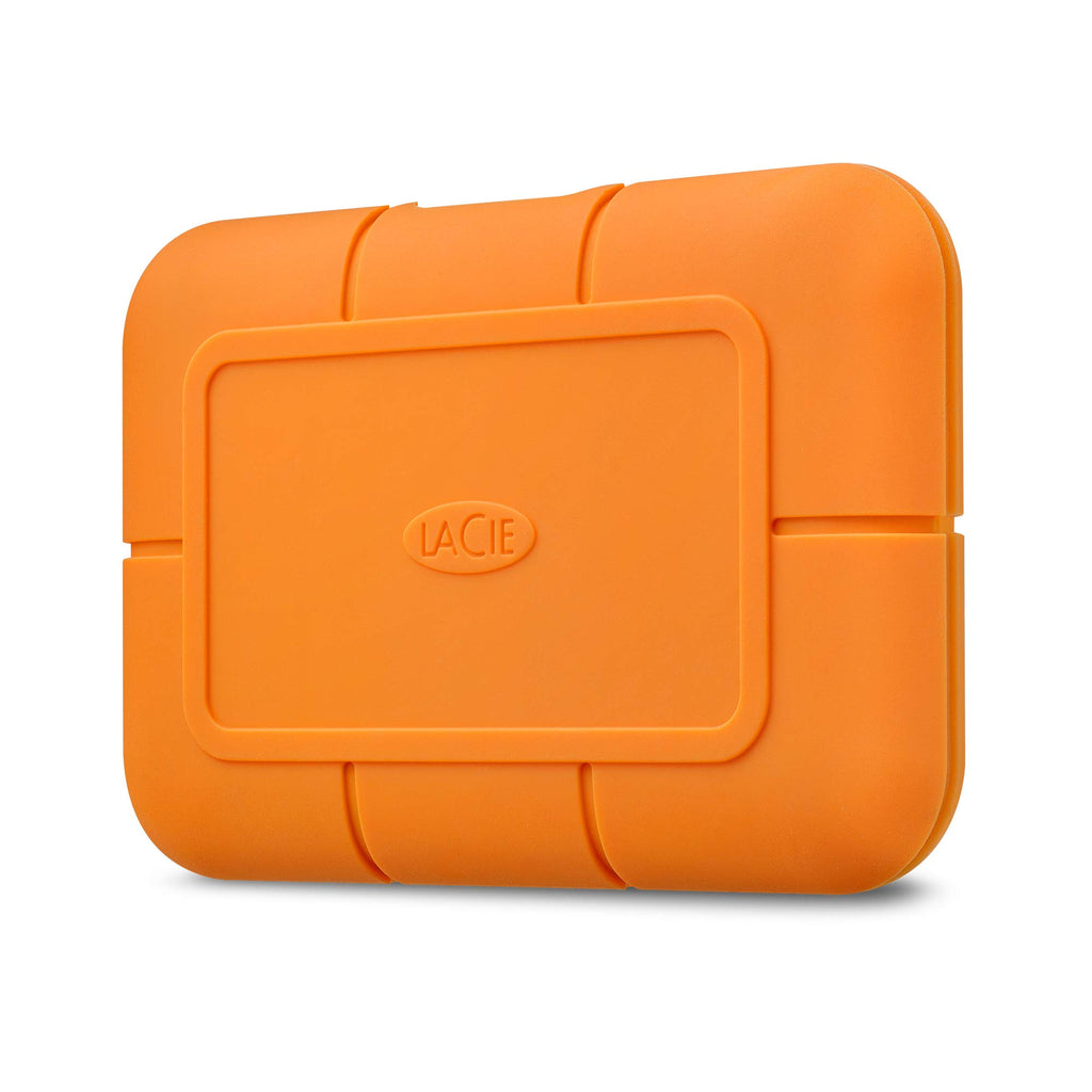 LaCie Rugged Secure 2TB External Hard Drive Portable HDD – USB-C USB 3.0 Drop Shock Dust Rain Resistant Computer Desktop Workstation Laptop Hardware Encryption, 1 Month Adobe CC (STFR2000403)