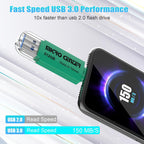 Micro Center Super Speed 2-in-1 512GB Dual Drive Type C & Type A OTG up to 150MB/s USB 3.0 Flash Drives Thumb Drive Memory Storage for Android Smartphone Computers MacBook Tablets PC