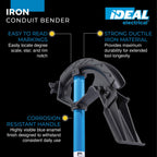 IDEAL Electrical Ductile Iron Conduit Bender, 1-1/4 in. EMT Bender