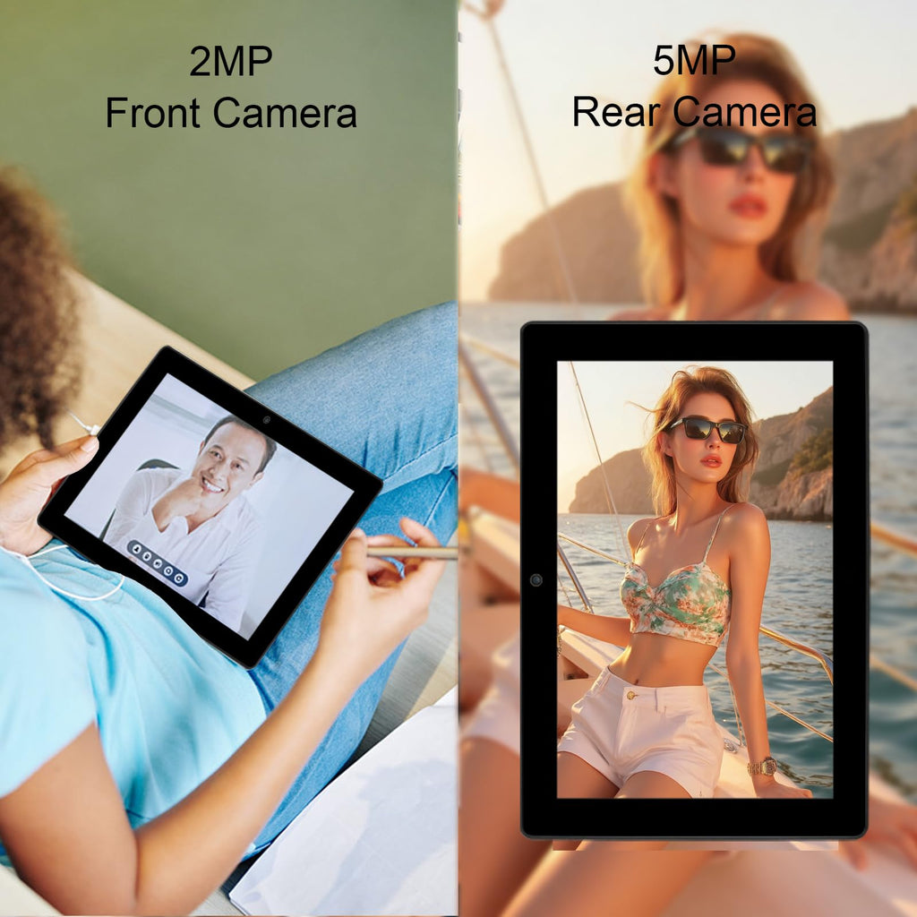 10.1" Window s 11 Touchscreen Tablet PC,In tel Processor,6GB RAM 128GB Storage,6000mAh Battery,Dual Band 2.4&5G WiFi Bluetooth Lightweight Portable Mini Laptop Tablet for School Business Office Travel
