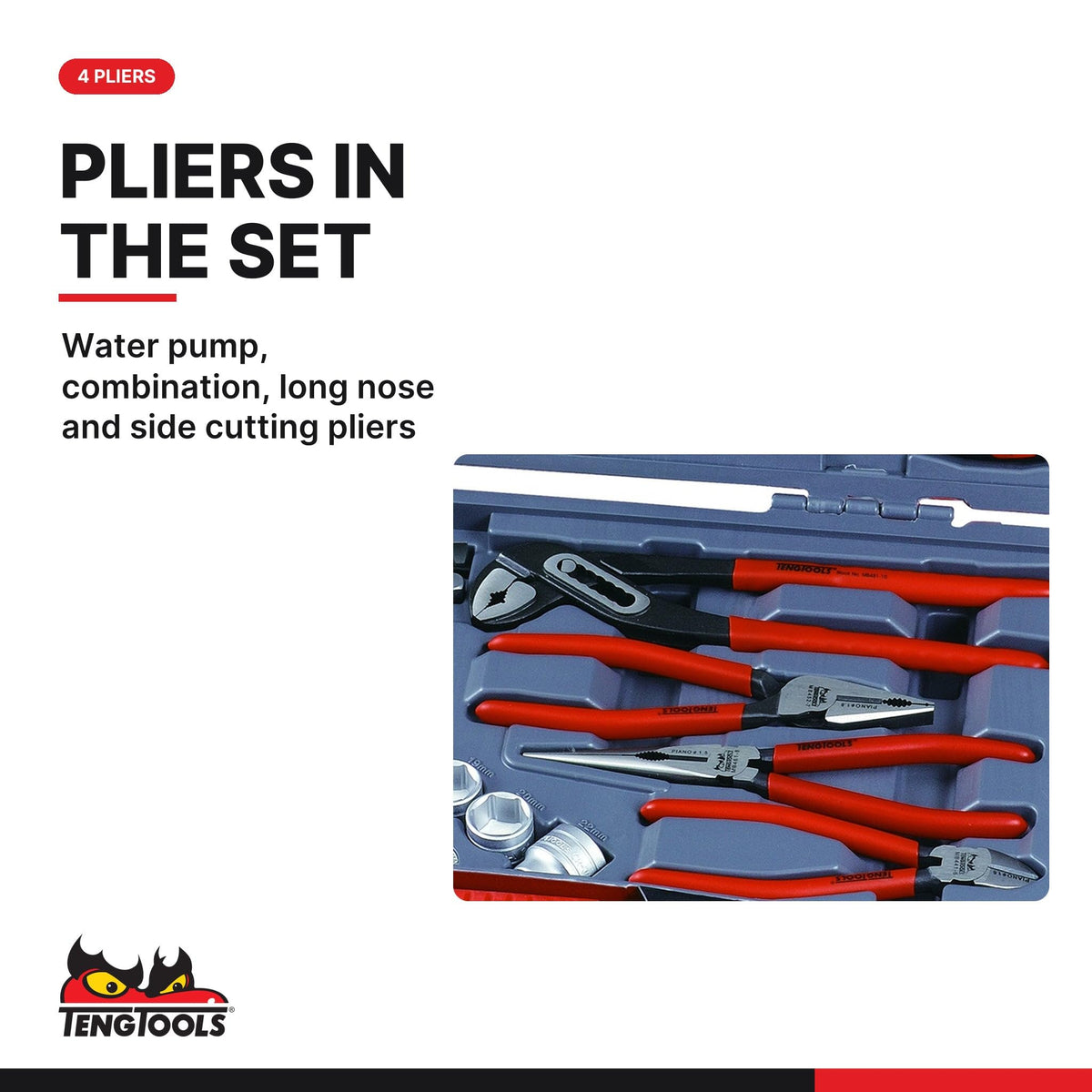 Teng Tools 3/8 Socket Set 67 Piece Ratchet Wrench and Tool Kit - T3867