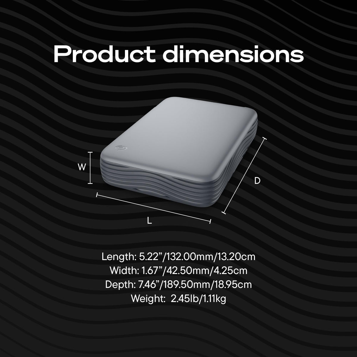 Seagate 8TB Expansion Desktop Hard Drive | MicroB to USB-C (STNP8000400)