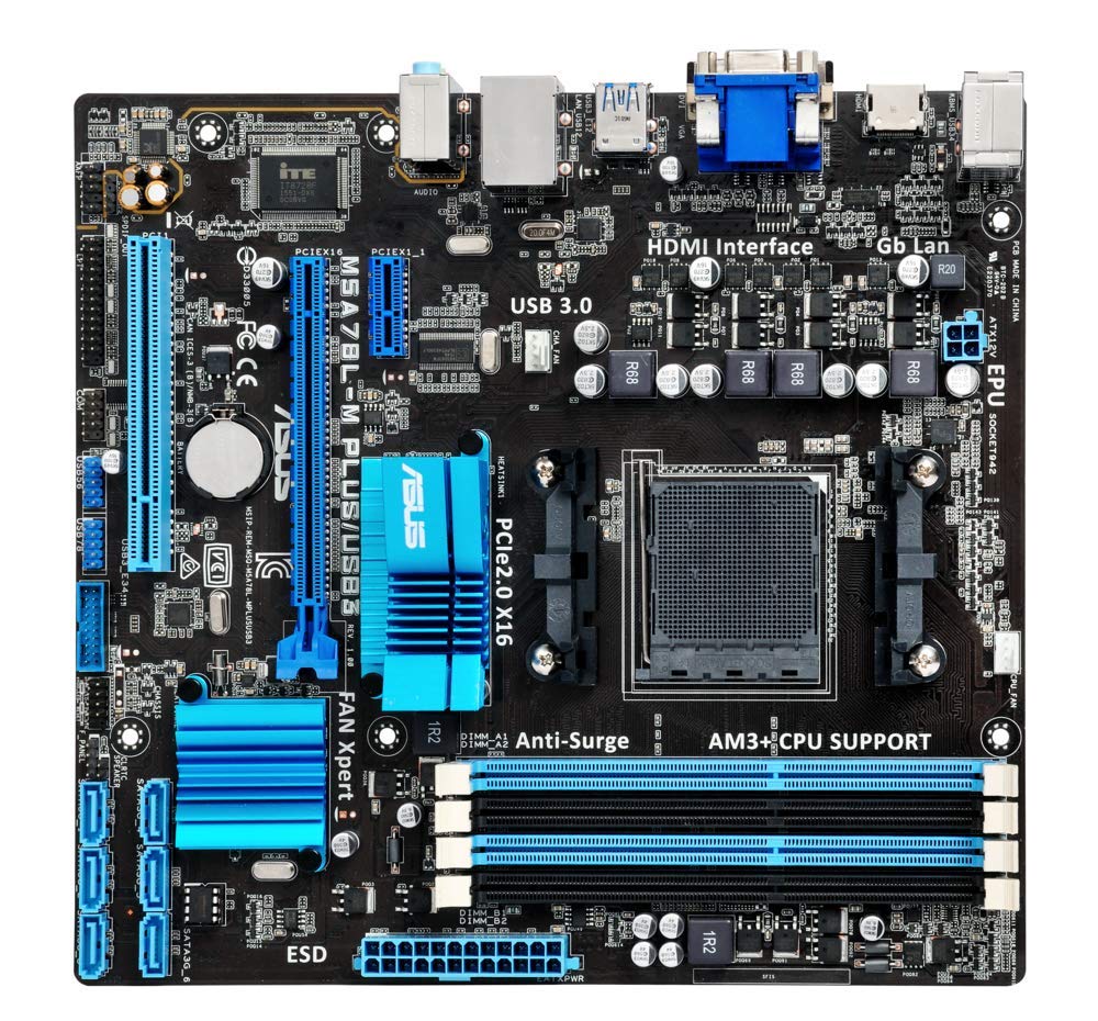 Asustek Computer M5a78l-m Plus Usb3 Am3+ 760g Matx vga+SND+gln+u3