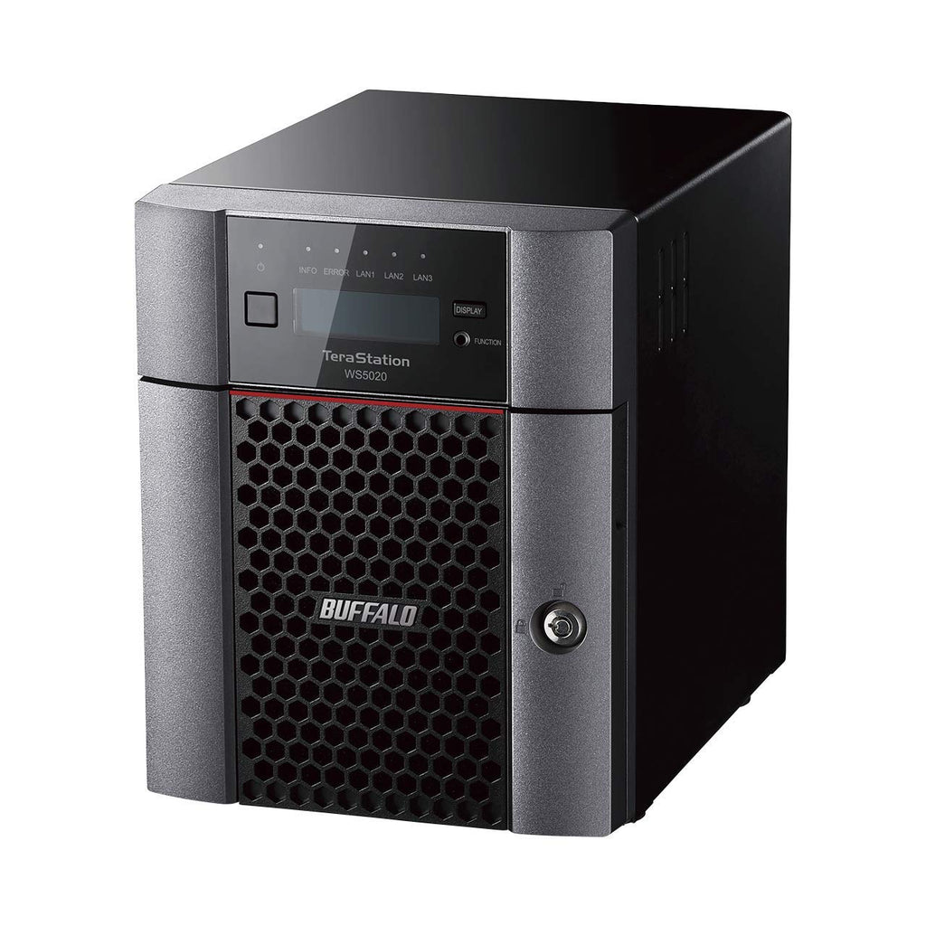 BUFFALO TeraStation WS5420DN 4-Bay Windows Server IoT 2025 Desktop NAS 32TB (4x8TB) w/HDD Included