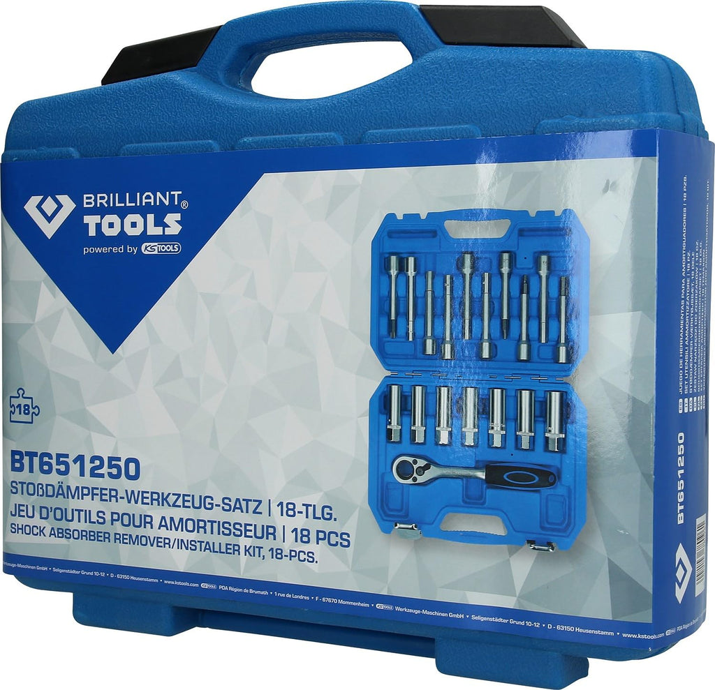 Brilliant Tools BT651250 18-Piece Set Shock Absorber Tool Kit