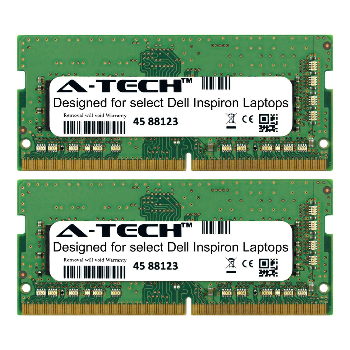 A-Tech 32GB Kit (2 x 16GB) for Dell Inspiron 5000 Series 5370 5379 5480 5482 5570 5575 5576 5577 5579 5580 5770 5775 2666Mhz DDR4 Laptop & Notebook Memory Ram Modules