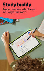 Amazon Kids Tablet 11 (newest model), Ages 6-12, 11" 2.5K display, 8GB RAM, Includes 1-year Kids+ content subscription, Parental controls, and Stellar Swirl slim hard case