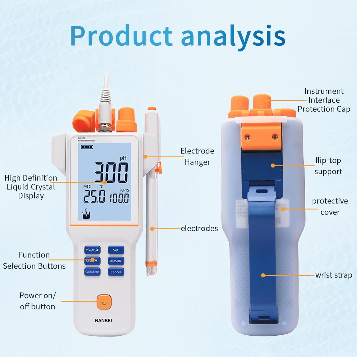 Portable Lab Conductivity Meter,Containing Conductivity,TDS,
