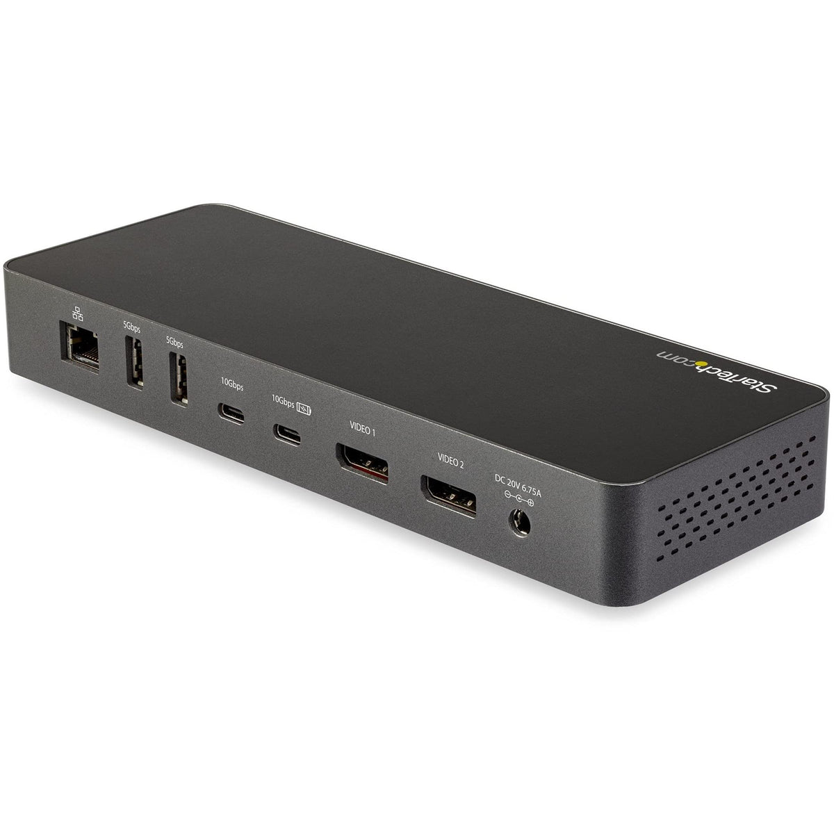 StarTech.com Thunderbolt 3 Dock w/ USB-C Compatibility - Dual Monitor 4K60Hz DisplayPort Laptop Docking Station - 60W PD, GbE, 5x USB Hub - TB3 / USB 3.1 Gen 2 10Gbps Dock - Windows & Mac (TB3CDK2DP)