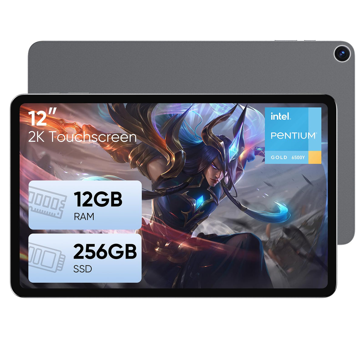 Tablet PC, 12GB RAM 256GB SSD, 12" (2000 x 1200) IPS Touchscreen