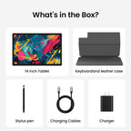 Maxsignage 14 inch Large Screen Tablet, 2026 Android 16 Tablets, 8GB RAM+128GB ROM(1TB Expandtion), 10000mAh Battery 18W Charging, 1920 * 1200 IPS FHD Display Large tableta, WiFi 6 & Bluetooth