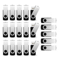 USB Flash Drive 1GB 50 Pack, Bulk USB 2.0 Flash Drives Thumb Drive Swivel Memory Stick Jump Drive Pen Drive,1 gig 50 Pieces