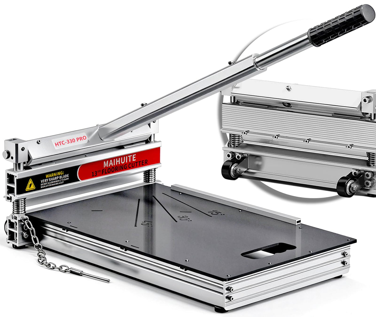 17mm Thick Laminate Floor Cutter with Extra Blade & Wheels,13In Lvp Cutter