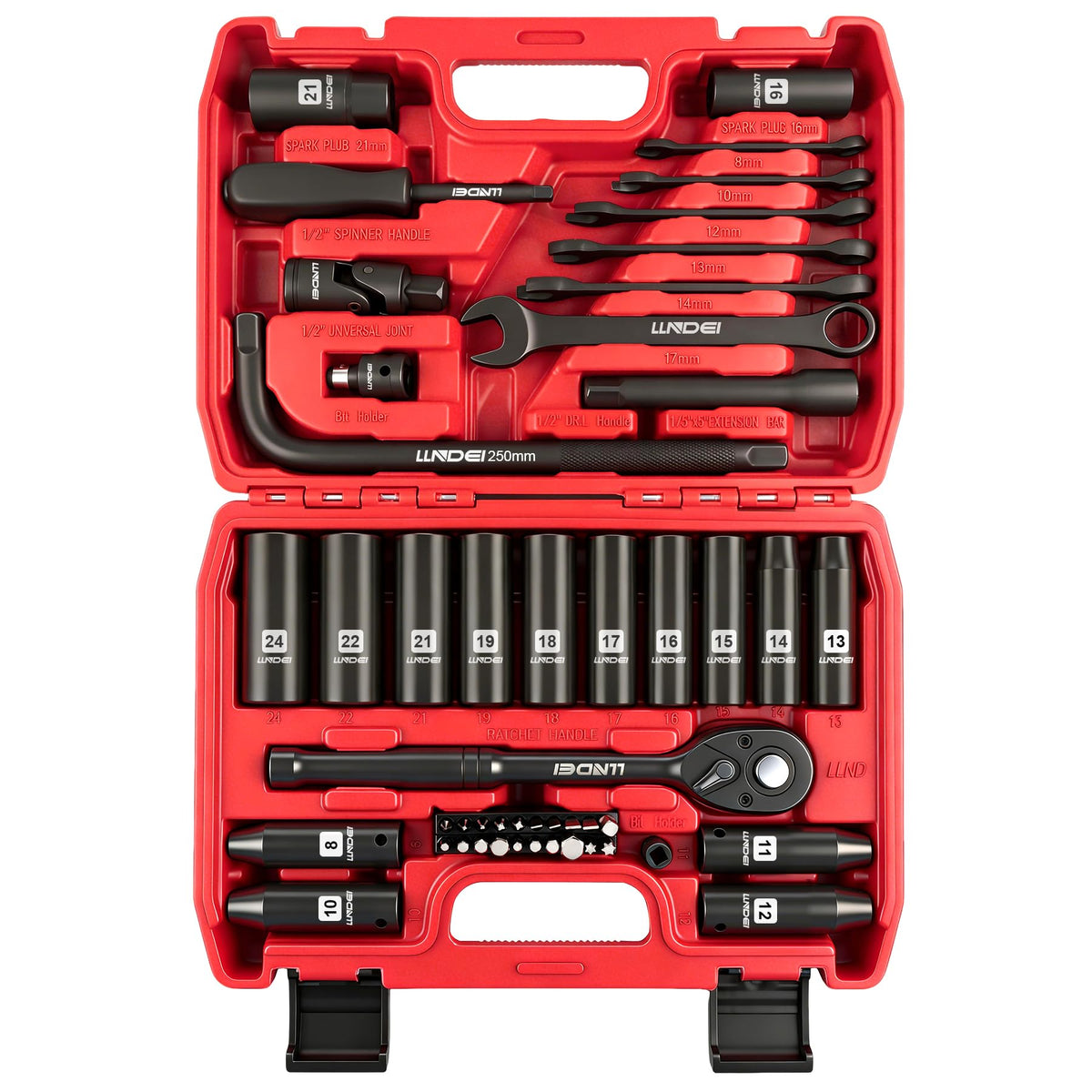160Pc Mechanics Socket Set 1/2 1/4 3/8" Drive Metric