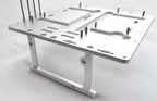 Open Air Frame Computer Case PC Test Bench Aluminum Computer Cases Shell, Support Installation of Water Cooling Devices Compatible with ITX/MATX/ATX Motherboards(MATX Motherboard)