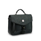 Islander The Laptop Bag - Made of Microfibre Leather & Harris Tweed