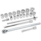 Performance Tool W34904 21-Piece 3/4 in. Drive SAE Socket Set