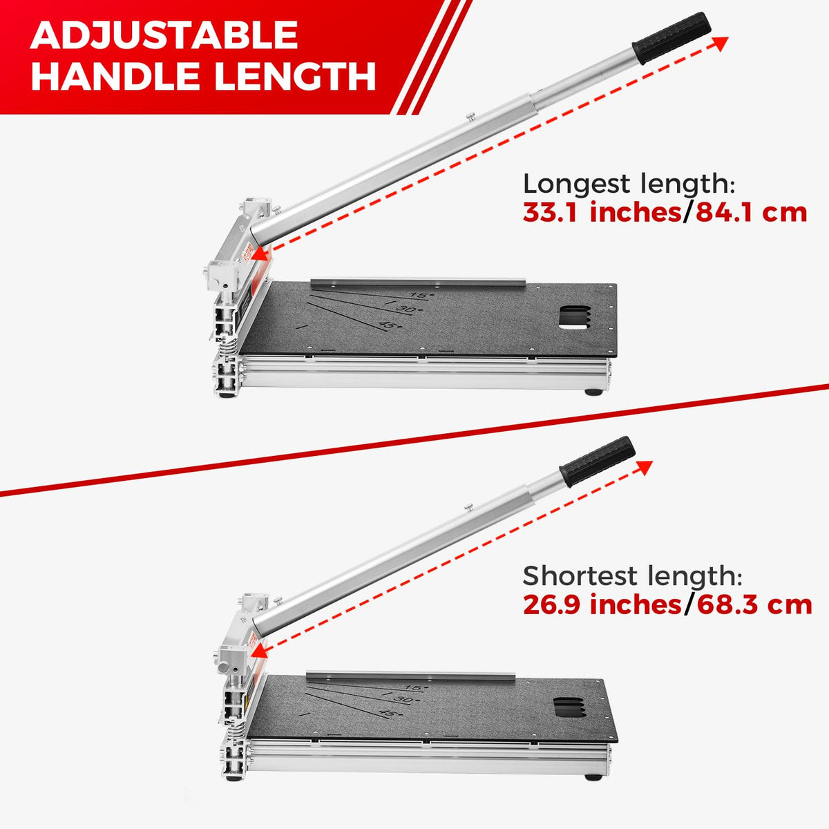 17mm Thick Laminate Floor Cutter with Extra Blade & Wheels,13In Lvp Cutter
