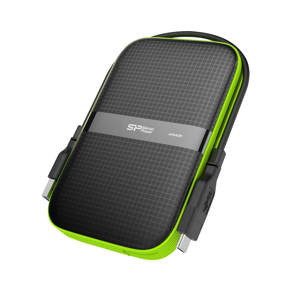 Silicon Power 4TB USB-C USB 3.1 Gen1 Rugged Portable External Hard Drive A60, Military-Grade Shockproof/Water-Resistant for PC, Mac and iPad Pro, Black