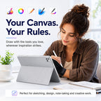 Callsky-Tab 12 Inch Drawing Tablet with Stylus Pen & Flip Case