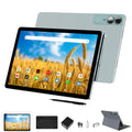 2026 Gemini AI 11 inch Android Tablet 2000 * 1200 2K Display 2 in 1 Tablets, T616, 18GB RAM+128GB ROM+1TB Expand, 5+5+13MP Camera, 9000mAh, 4 Speakers, 5G WiFi, Tablet With Keyboard, Stylus, Case