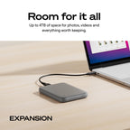 Seagate 4TB Expansion Portable Hard Drive | MicroB to USB-C (STNN4000400)