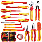 WEDO 13PCS 1000V Insulated Tool Set, Screwdriver & Pliers Set, Magnetic VDE Tools for Electrician, Repair Bag, Home Improvement DIY Tools
