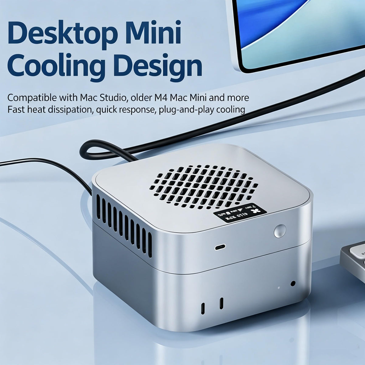 30W OLED Semi-Cooler for Mac Studio & M4 Mac mini