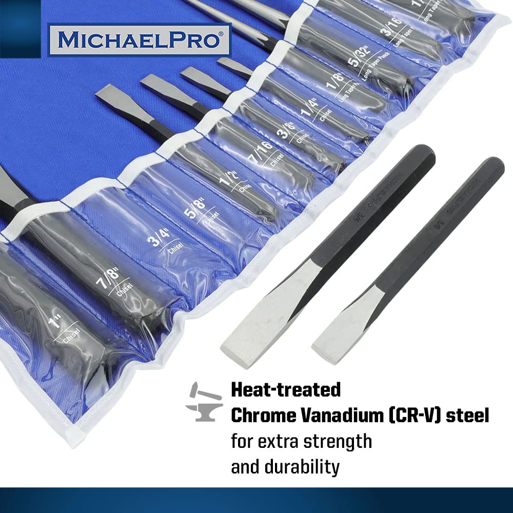 MichaelPro Punch and Chisel Set With Center