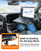 No-Drill Laptop Mount Fit for Mercedes Sprinter, ProMaster City