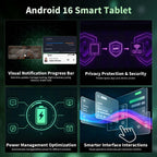 Tablet, 10 Inch Android 16 Tablet with Keyboard, Gemini AI, 32GB+256GB+2TB