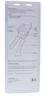 IDEAL Electrical 35-053 Ratcheting Cable Cutter 750 MCM, Wire Cutting Tool w/Steel Rounded Blade, Quick Release Handle
