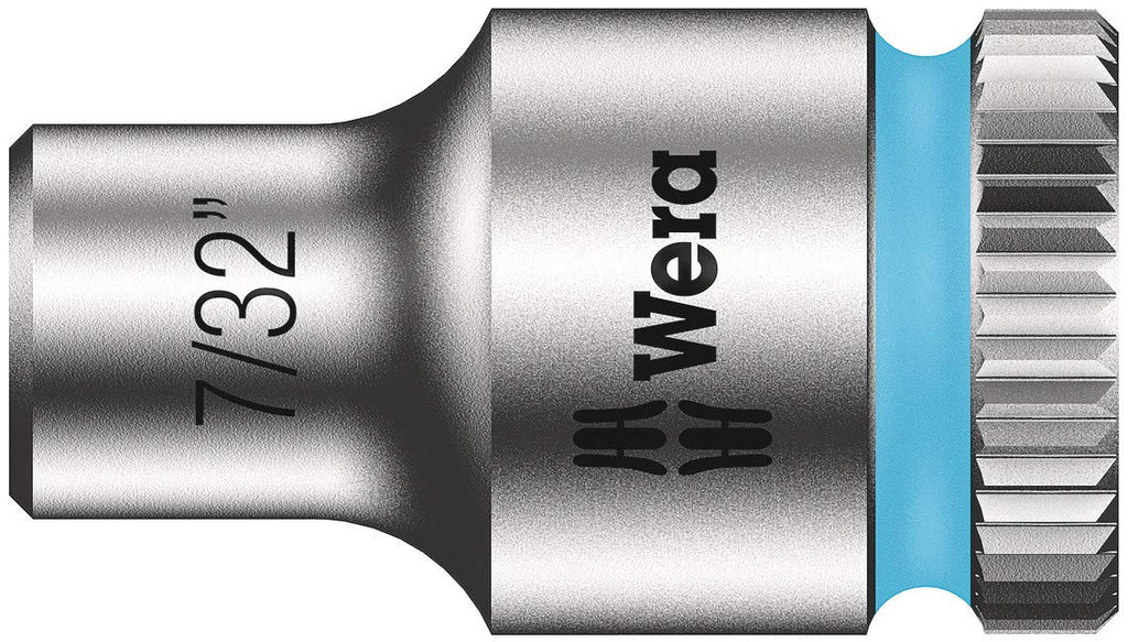 Wera 05004019001 8100 SA 9 Zyklop Imperial Speed Ratchet Set, 28 Piece, 1/4" Drive