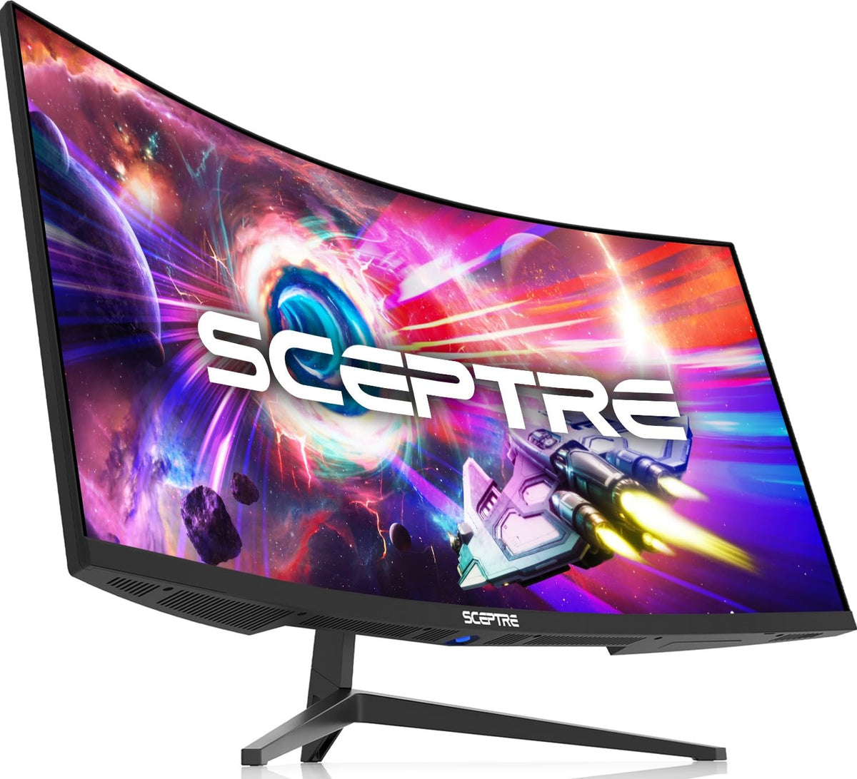Sceptre 34-Inch Curved Ultrawide WQHD Monitor, 3440 x 1440, R1500, Up to 180Hz/165Hz, DisplayPort x2, 100% sRGB, 1ms, Built-in Speakers, Black (C345B-QUT168 Series)