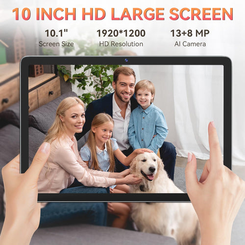 10.1 Inch Android 16 Tablet with Keyboard 30GB+256GB, 5G WiFi, 2026 New Tab
