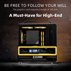 C34 Ultra-Compact ATX PC Case with Handle Yellow