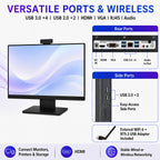 24" FHD All in One Desktop Computer, i5 CPU Up to 3.2 GHz,8GB RAM 256GB SSD
