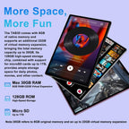10.1 Inch Android AI Tablet, Full Metal Body, 30GB RAM+128GB ROM, 2TB TF Expandable, 8000mAh Battery, Incell IPS Display, 5G WiFi BT 5.0, Tablet with Keyboard & Mouse, Black