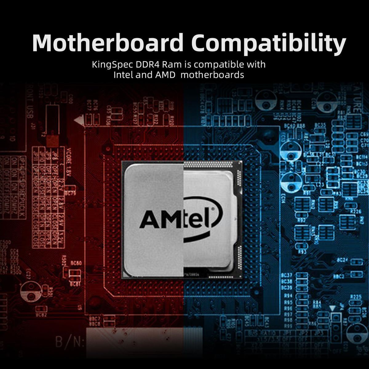 KingSpec 16GB DDR4 RAM 3200MHz for Desktop - Plug-and-Play, Home & Office Use, Standard Version, 288-Pin DIMM CL18 1.35V Computer Memory Compatible with Most Intel/AMD PCs