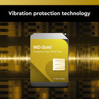 Western Digital 1TB WD Gold Enterprise Class Internal Hard Drive - 7200 RPM Class, SATA 6 Gb/s, 128 MB Cache, 3.5" - WD1005FBYZ