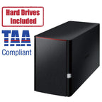 BUFFALO LinkStation SoHo 220 2-Bay Personal Cloud Office NAS 4TB (2x2TB) with Hard Drives Included