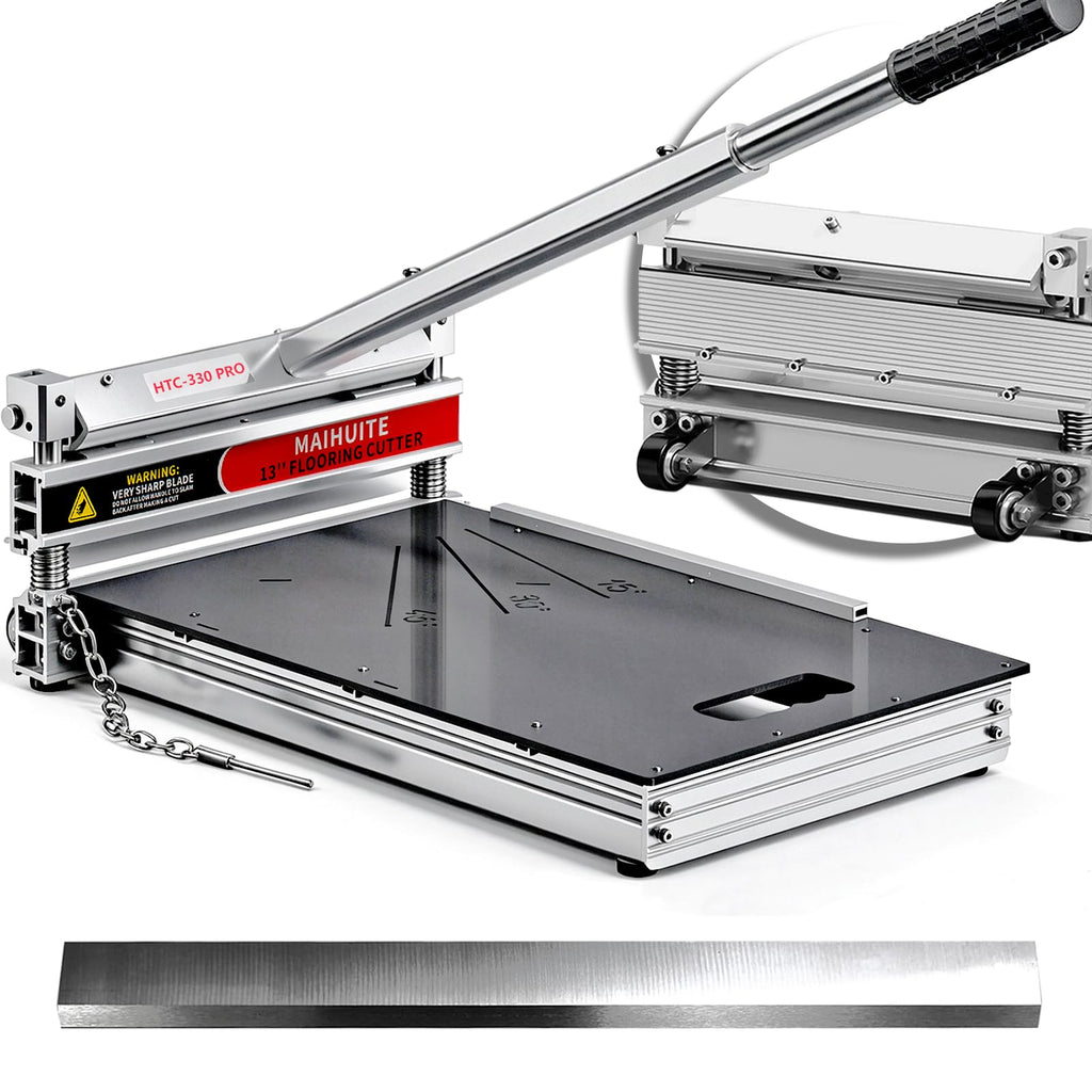 17mm Thick Laminate Floor Cutter with Extra Blade & Wheels,13In Lvp Cutter