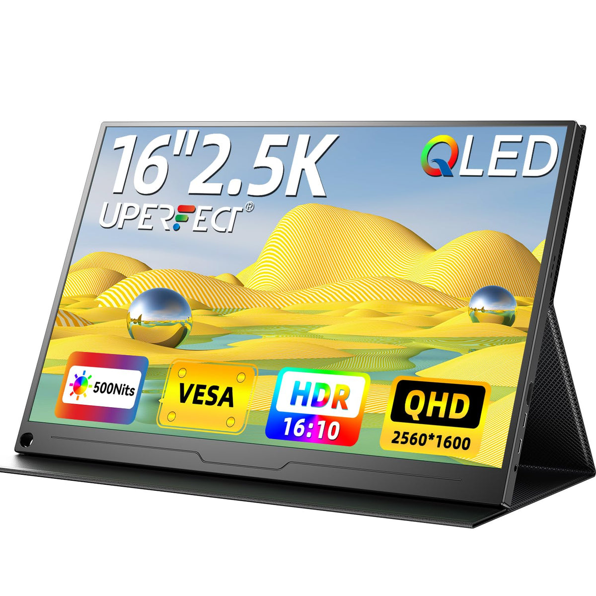 UPERFECT 18.5" 120Hz Portable Monitor, 125% sRGB Laptop Gaming Display