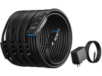 MutecPower 100 Feet Active USB Extension Cable 3.0 Male to Female with 3 Extension chipsets Signal Booster - Repeater Cord 30 Meters / 100 Feet (AC Power Supply Included)